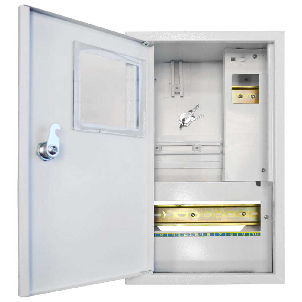 Щиток навесной на 10 модулей + счетчик Нова ШМР-1Ф-10Н УЗО